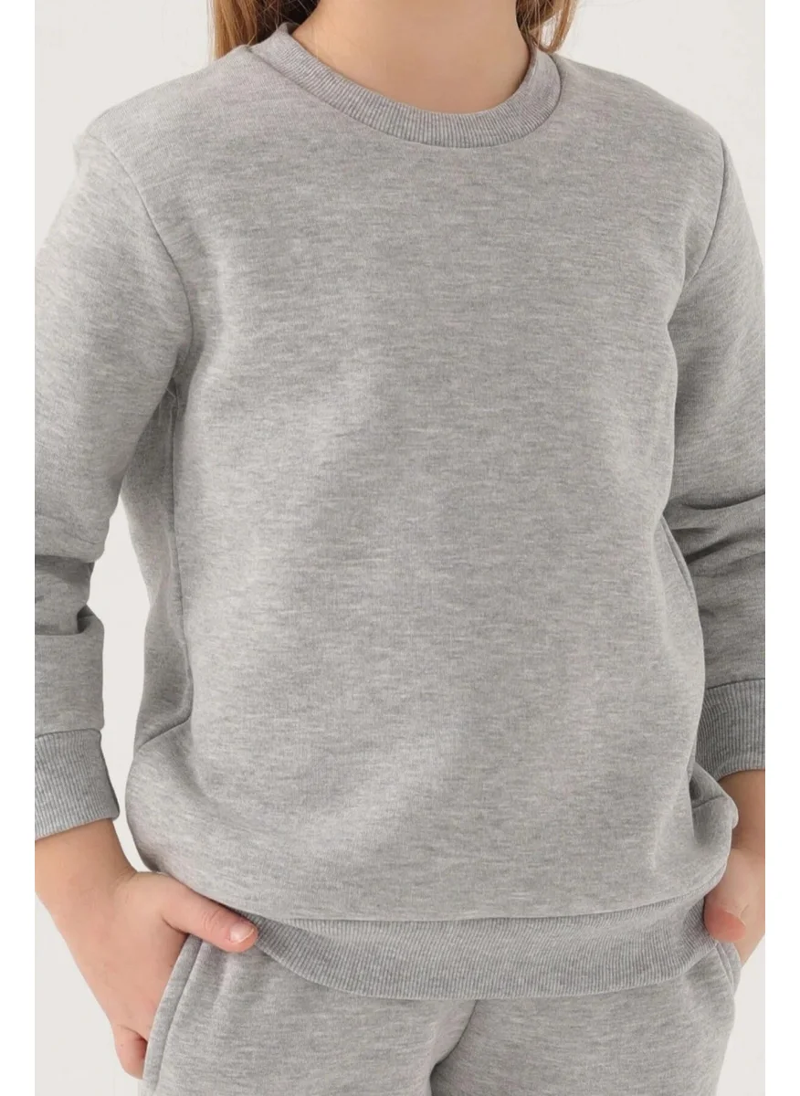 RolyPoly Girl's Gray Tracksuit Set