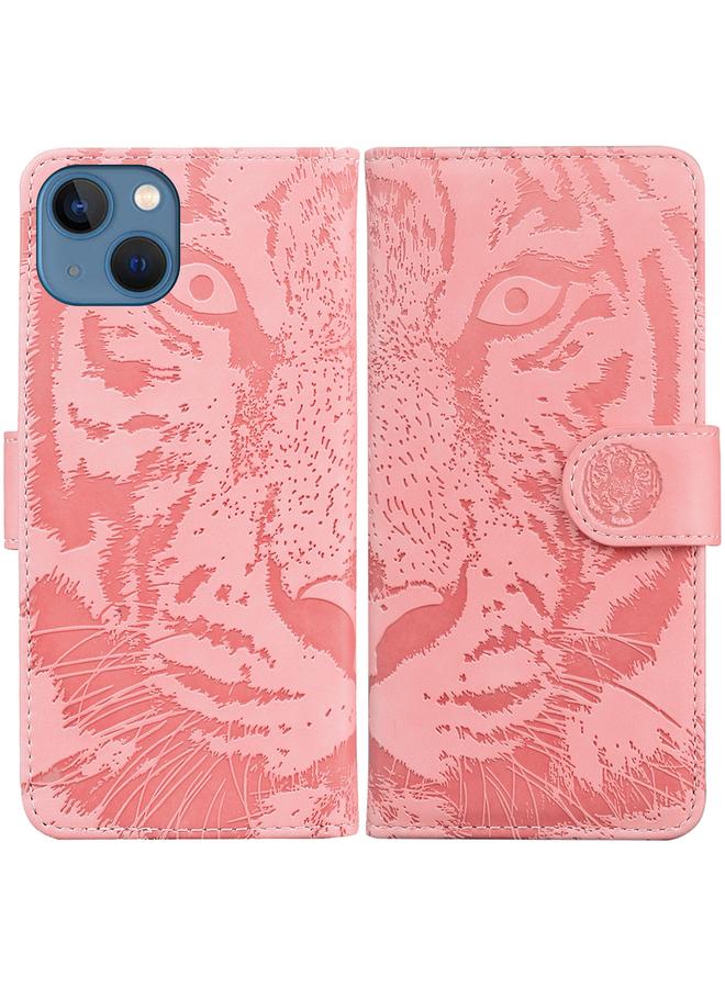 S-TOP Case For iPhone 15 Tiger Embossing Pattern Leather Phone Case - Image 1