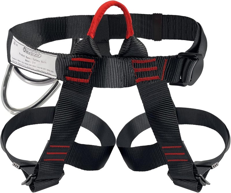 Newdoar Climbing Harness, Mountaineering Rock Climbing Harness, Half Body Harness for Rappelling Fire Rescuing Tree Climbing - Image 1