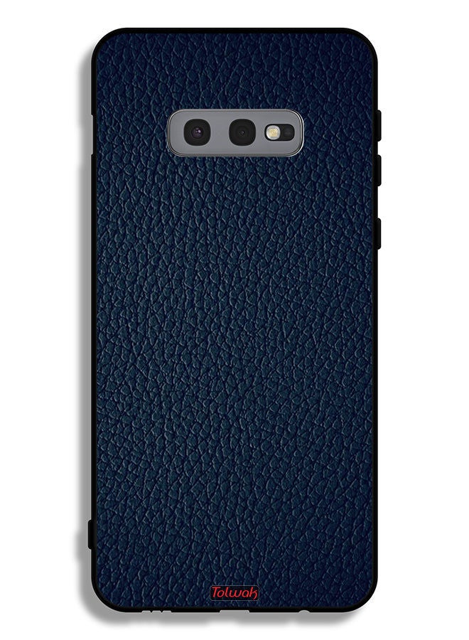 غطاء حماية جلدي بنمط لهاتف Samsung Galaxy S10e