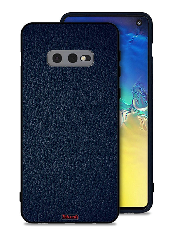 غطاء حماية جلدي بنمط لهاتف Samsung Galaxy S10e