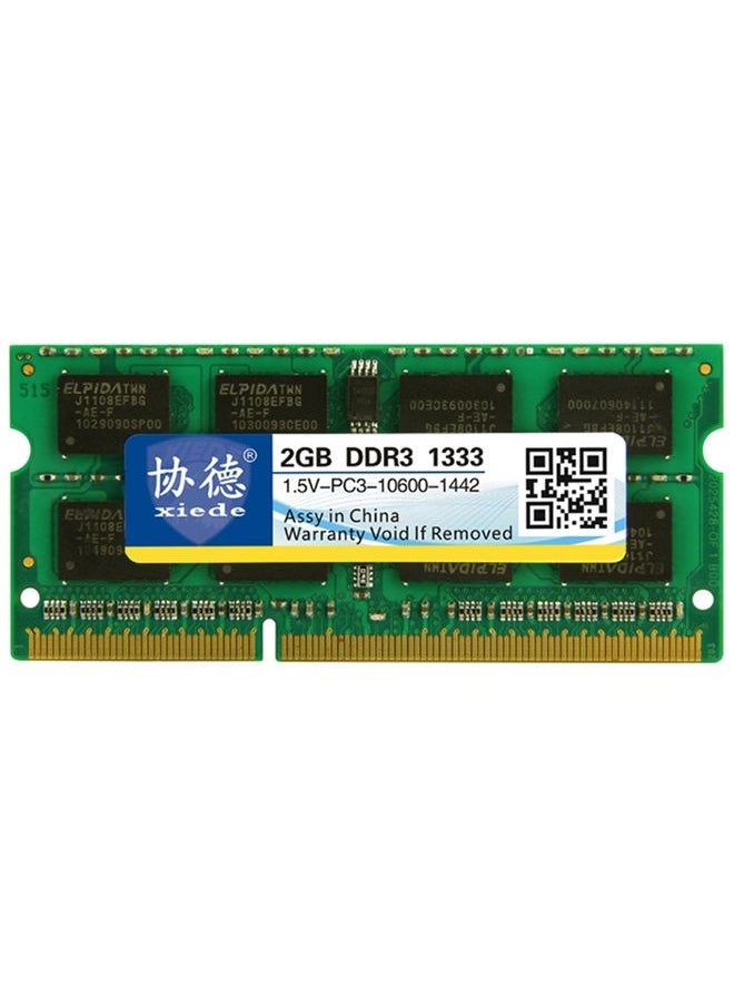 BURAQ XIEDE X042 DDR3 1333MHz 2GB 1.5V General Full Compatibility Memory RAM Module for Laptop  - Image 1