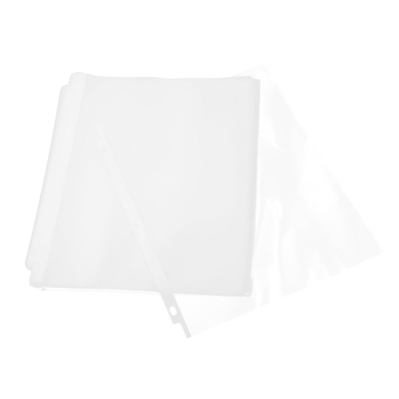 Nuobesty 50 Pack Transparent Plastic Sheet Protectors Clear Document Sleeves For Flexible Organization Quick Paper Identification A4 Size - Image 2