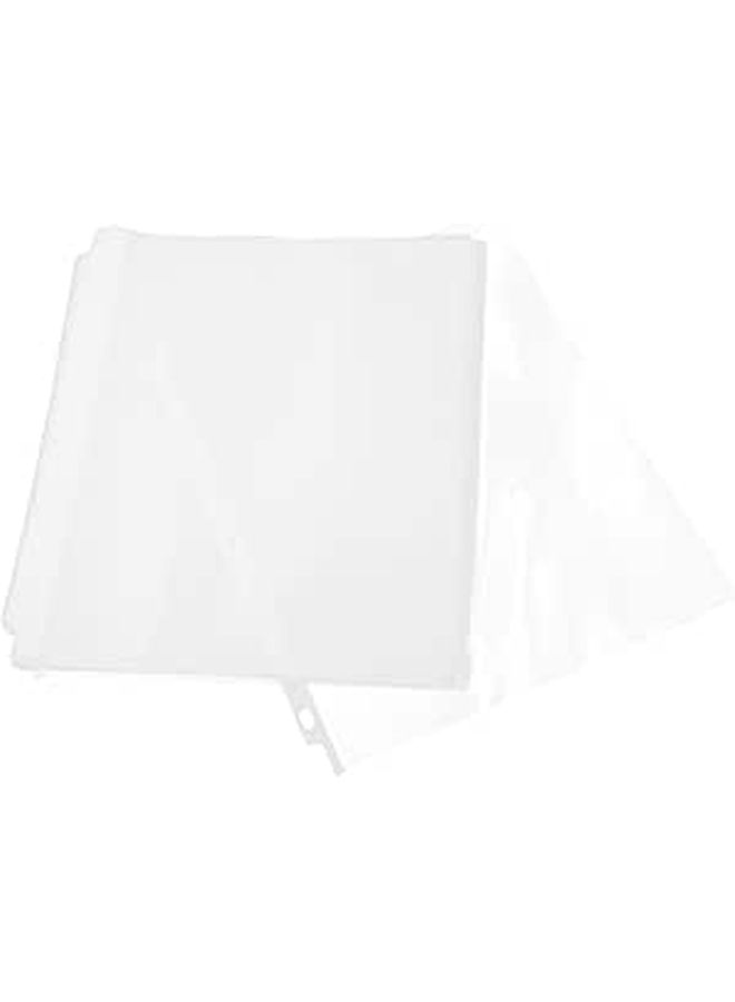 Nuobesty 50 Pack Transparent Plastic Sheet Protectors Clear Document Sleeves For Flexible Organization Quick Paper Identification A4 Size - Image 1