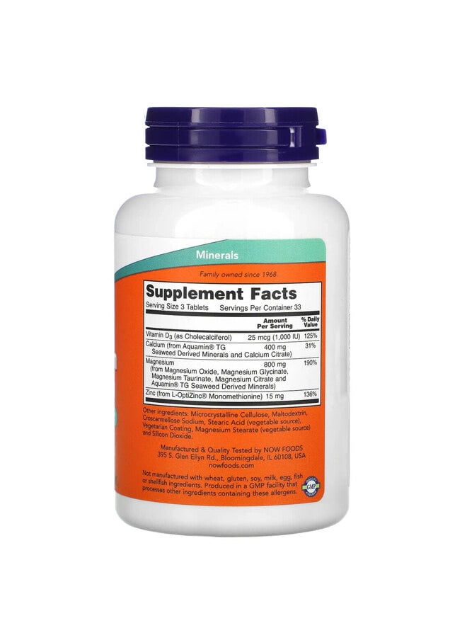 now Magnesium & Calcium, 100 Tablets  - Image 2