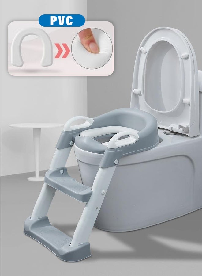 Children's toilet toilet ladder girls baby boys children toilet ladder toilet baby seat toilet rack staircase - Image 1