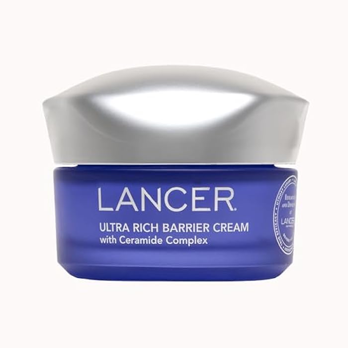 Lancer Ultra Rich Barrier Cream with Ceramide and Jojoba, Intense Moisturizing Skin Barrier Repair Cream for Dry Skin and Wrinkles (1.7 oz) - Image 1