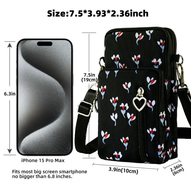 JANKS Crossbody Bags for Women, Small Phone Purse Travel Pouch Over the Shoulder Bags for Women with Adjustable Strap - Image 3