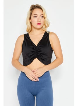 Reebok Women Sportswear Fit Sleeveless Training Top, Black  - Image 1