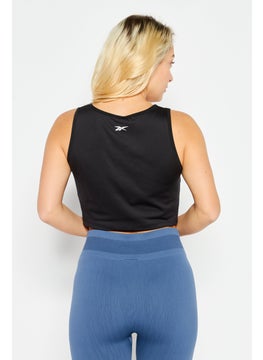 Reebok Women Sportswear Fit Sleeveless Training Top, Black  - Image 3