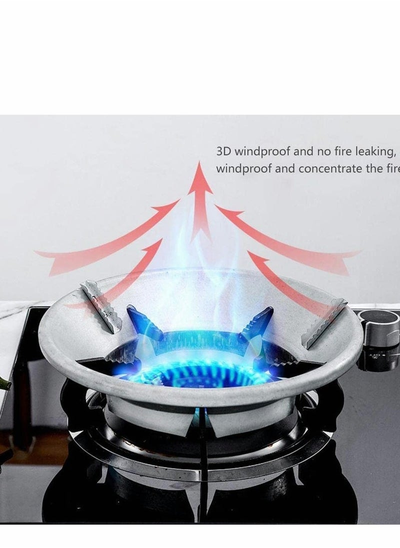 Gather Fire Gas Stove Cover Energy Saving Round Bottom Wok Rack Windproof Wok Pan Support Stand Trivet for Gas Hobs Fire Stove Pot Cooktop Four Hole(2 PCS)  - Image 5