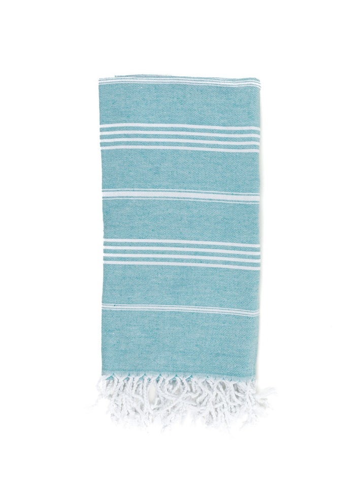CONTEXT Style and Functionality Turkish Peshtemal Beach Towels 100% Organic Cotton | Quick Dry Super Absorbent Prewashed & Versatile Lightweight for Pool, Beach, Spa and bath Towel - 40x70 Inches (Teal)  - Image 1