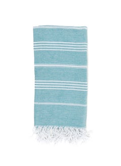 CONTEXT Style and Functionality Turkish Peshtemal Towels: 100% Organic Cotton | Prewashed & Versatile for Bath, Pool, Beach, and Spa - 40x70 Inches (Teal)  - Image 1