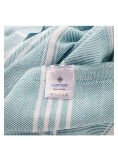 CONTEXT Style and Functionality Turkish Peshtemal Towels: 100% Organic Cotton | Prewashed & Versatile for Bath, Pool, Beach, and Spa - 40x70 Inches (Teal)  - Image 3