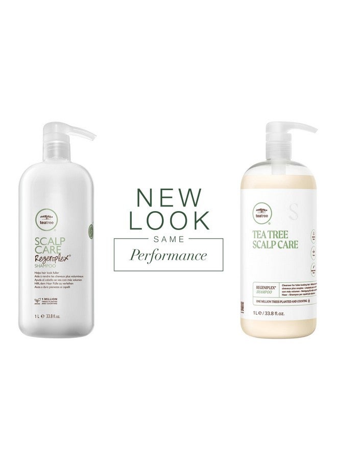 Tea Tree Scalp Care Regeniplex Shampoo, Thickens + Strengthens, For Thinning Hair, 33.8 fl. oz. - Image 2