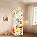 VTSHENY Stuffed Animal StorageStuff Animal Organizer Display Wood Zoo Animals Toy Holder with Length Adjustable360 Swivel Wheels Simple Installation for Nursery Play Room Bedroom - Image 3