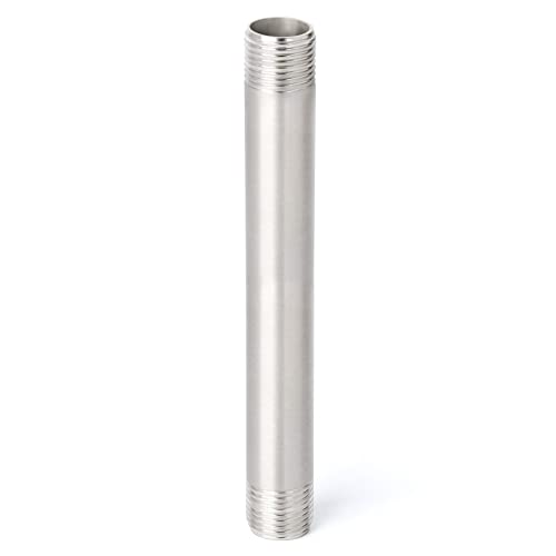 TAISHER 2PCS Stainless Steel Pipe Fittings, 3/4" NPT x 3/4" NPT Male Threaded, 8" Length Nipple Cast Pipe - Image 2