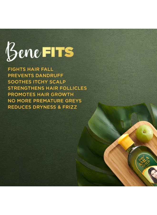 Dabur Vatika Naturals Amla Hair Oil â€“ Nourishing Herbal Hair Oil for Stronger, Thicker & Shinier Hair â€“ Enriched with Amla Extracts to Reduce Hair Fall, Strengthen Roots & Promote Healthy Growth â€“ 300ml - Image 3