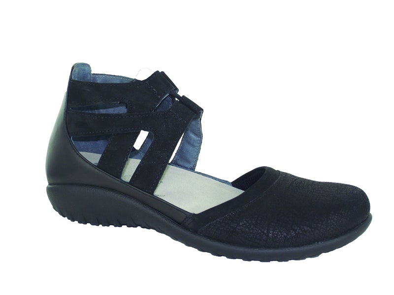 NAOT Women's Lace-up Kata Shoe Black Lthr Combo 6 M US - Image 2