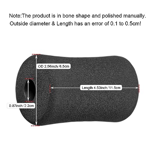 OTFAITP Sponge Foam Foot Pad Roller Pair, Used for Replacing Gym Exercise Equipment, Suitable for 1-inch Rod (Foam 4.53" X 2.56" Od X 0.87" Id) - Image 3