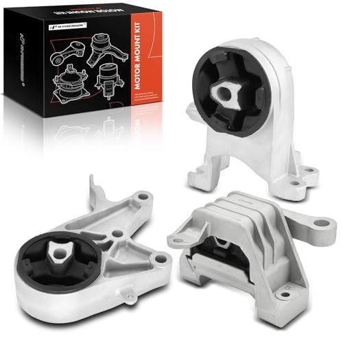 A-Premium Engine Motor Mount and Transmission Mount Kit Compatible with Chevrolet Malibu 2009 2010 2011 2012 2.4L, 6-Speed Automatic Transmission, 3-PC Set, Replace# 24100456 - Image 1