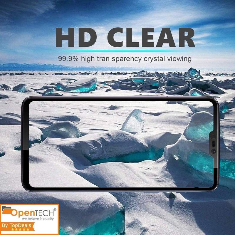 OpenTech ® Military-Grade Tempered Glass Screen Protector Compatible for OnePlus 6 Edge to Edge Coverage with Easy Installation kit - Image 3