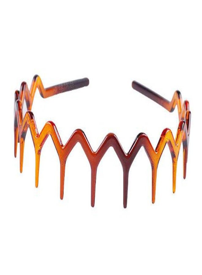 Suoirblss 2PCS Plastic Sharks Tooth Hair Comb Headband Hair Hoop Women Girls Hair Accessory (1 Black +1 Brown Color) (A#) - Image 4