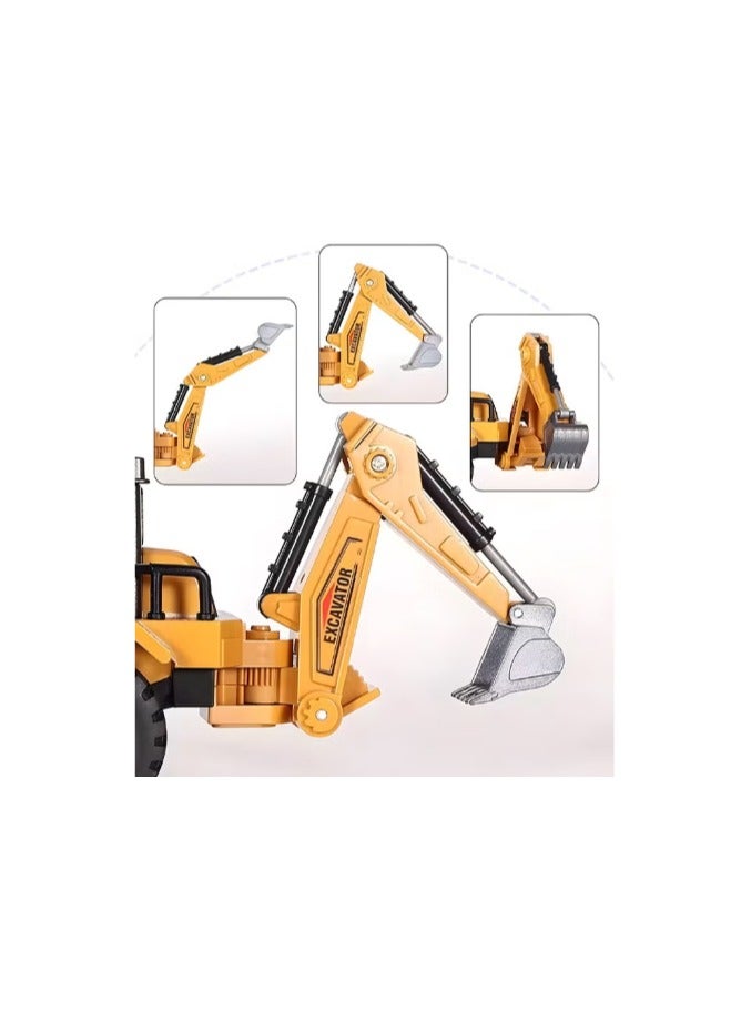Loader Toy, Excavator Bulldozer Car Heavy Duty Construction Vehicle Toys Digger Engineering Excavator Vehicle Gifts for Kids - Image 3