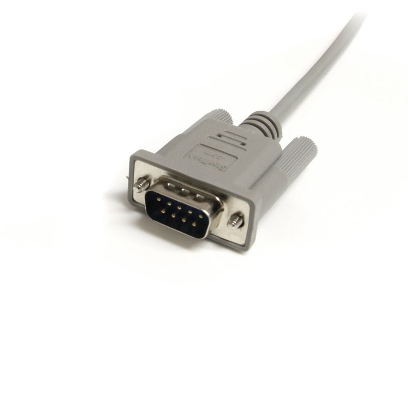 StarTech.com 6ft Straight Through Serial Cable - DB9 M/F (MXT100) Gray - M/F - Image 3