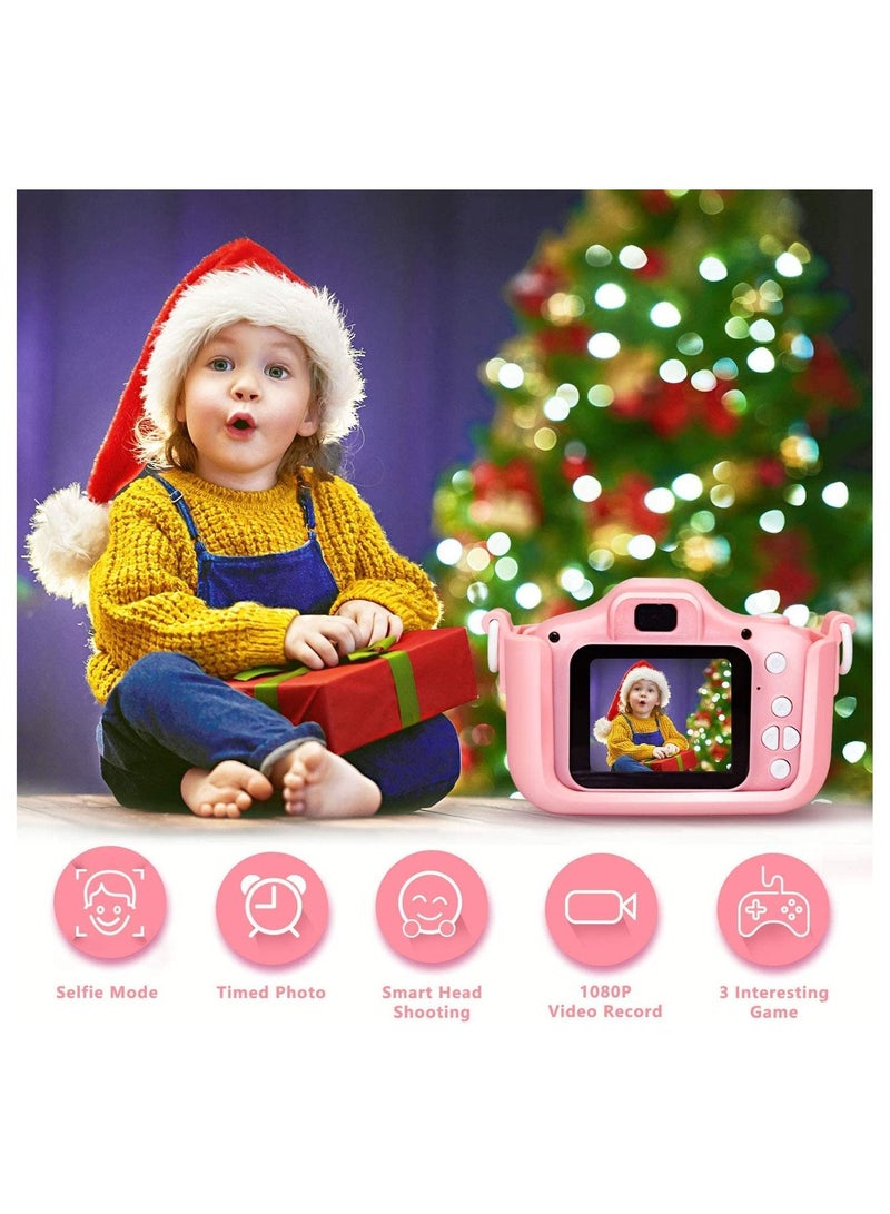 Kids Digital Camera for Girls and Boys, Kids Children Selfie Photo Video Camera Camcorder with 32 or 16GB SD Card, Gifts for Girls and Boys Age 3 4 5 6 7 8 9 10 11 12 13 Years Old - Image 2