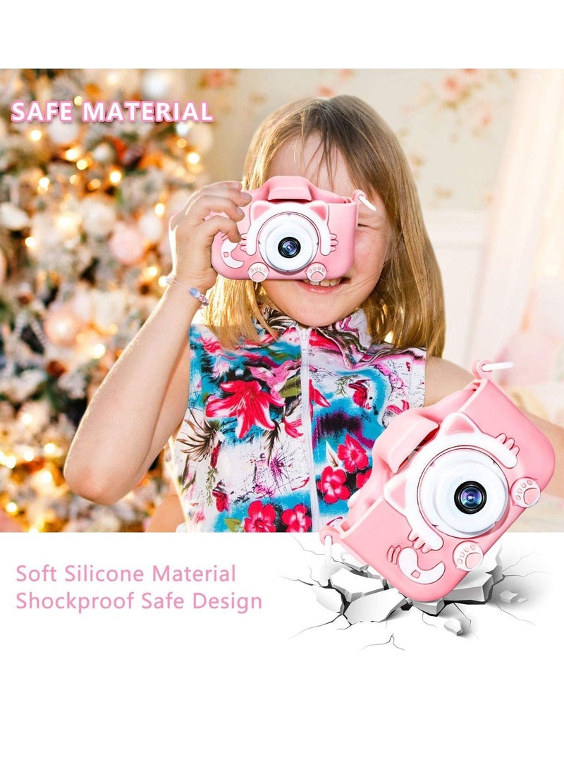 Kids Digital Camera for Girls and Boys, Kids Children Selfie Photo Video Camera Camcorder with 32 or 16GB SD Card, Gifts for Girls and Boys Age 3 4 5 6 7 8 9 10 11 12 13 Years Old - Image 3