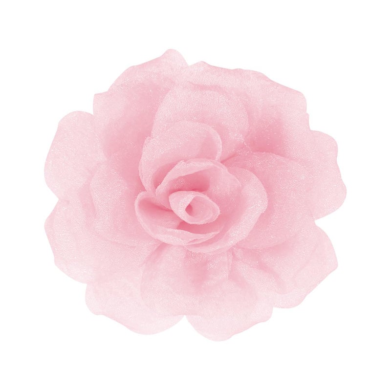 Merdia 4.33" Soft Pink Flower Hair Clip | Lightweight Elegant & Perfect for Weddings, Parties or Daily Wear. Add a Feminine Touch to Hairstyles, Dresses, Hats & Accessories | Durable & stylish design - Image 1