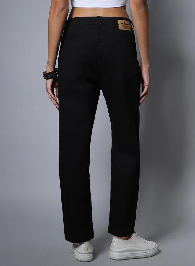 هاي ستار جينز بخصر عالي وقصة مستقيمة - Image 3