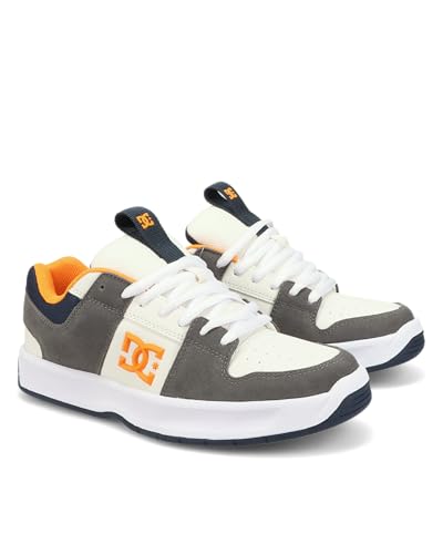 DC Shoes DC Men's Lynx Zero Skate Shoe, Off White/Grey/Orange, 8 - Image 4