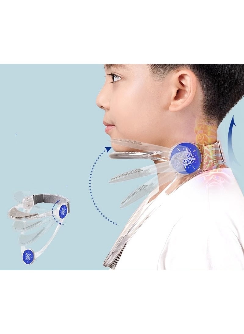 Generic Neck Brace Cervical Collar Hook And Loop Adjustable Neck Support for Adults Transparent  - Image 5