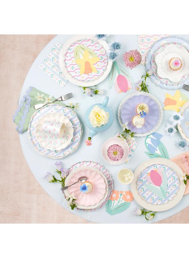 Meri Meri Bloomsbury Floral Pattern Large Napkins - Pack of 16, 3-Ply Paper Napkins with 4 Soft Pastel Floral Designs, Stylish Party Tableware for Garden Parties, Baby Showers & Celebrations - Image 2