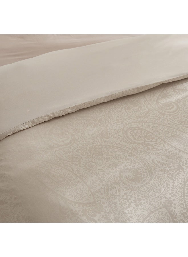 Home Box Opulent Luxe Printed 3-Piece Cotton Jacquard Queen King Duvet Cover Set - 220x220 cm - Image 5