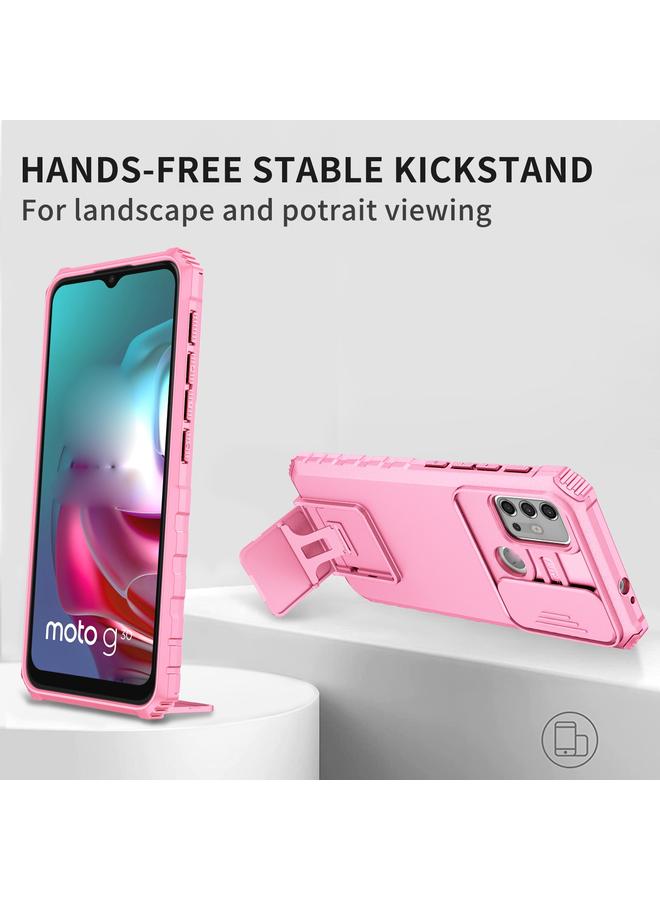 erorex Case For Motorola Moto G30 / G10 Stereoscopic Holder Sliding Camshield Phone Case - Image 4