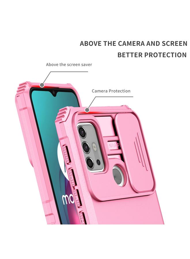 erorex Case For Motorola Moto G30 / G10 Stereoscopic Holder Sliding Camshield Phone Case - Image 3