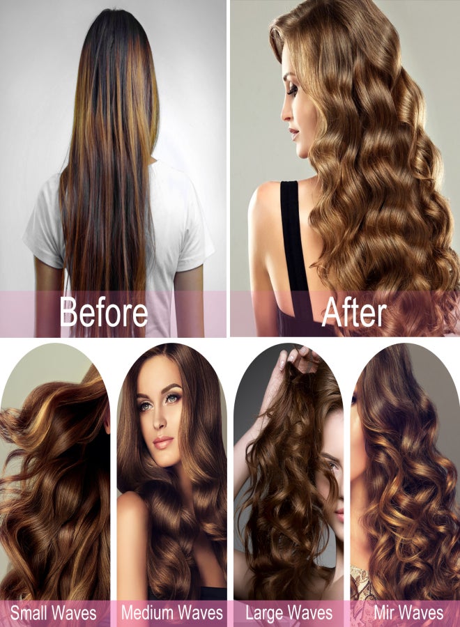 آيسيلي بكرات شعر ذاتية الإمساك لصالونات تصفيف الشعر وأدوات تجعيد الشعر DIY - عبوة من 10 قطع - Image 5