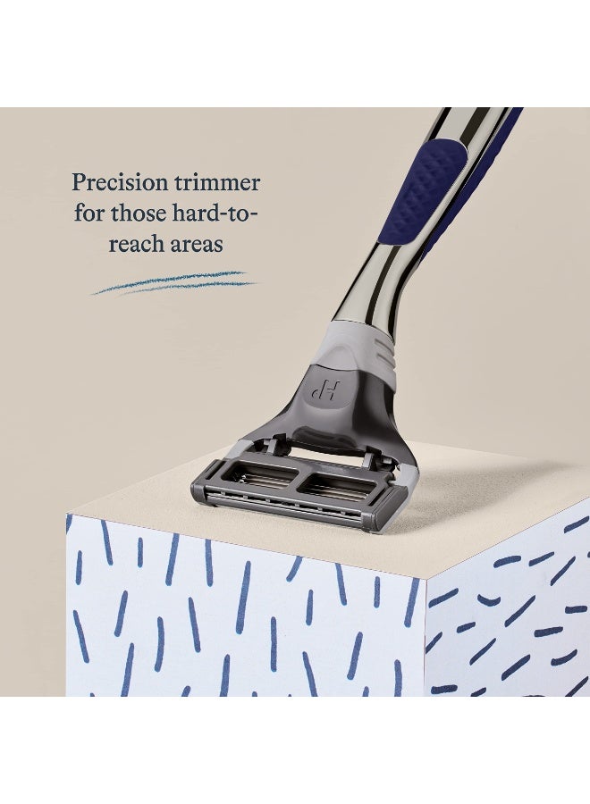 Harry's Shaving Kit for Men - Razor Handle and 3 Razor Blade Refill Cartridges - Chrome Edition - Image 4