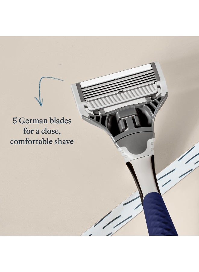 Harry's Shaving Kit for Men - Razor Handle and 3 Razor Blade Refill Cartridges - Chrome Edition - Image 5