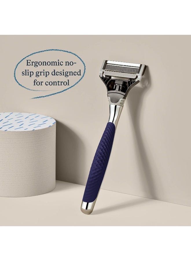 Harry's Shaving Kit for Men - Razor Handle and 3 Razor Blade Refill Cartridges - Chrome Edition - Image 3