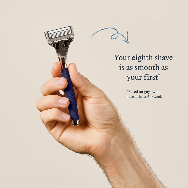 Harry's Shaving Kit for Men - Razor Handle and 3 Razor Blade Refill Cartridges - Chrome Edition - Image 2