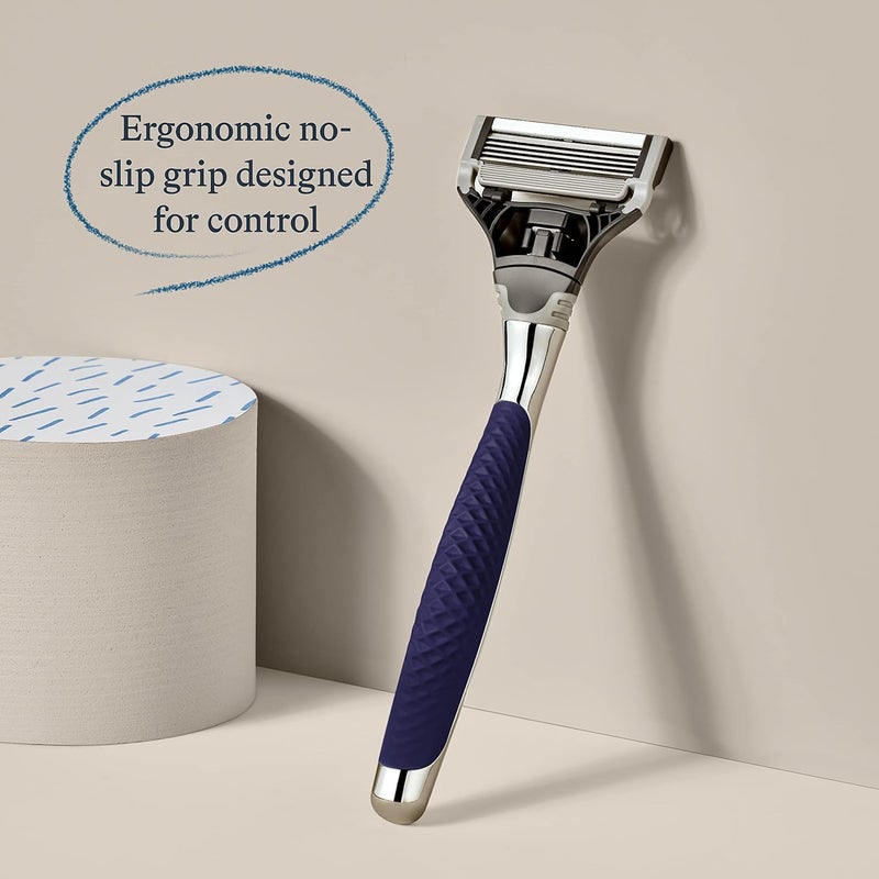 Harry's Shaving Kit for Men - Razor Handle and 3 Razor Blade Refill Cartridges - Chrome Edition - Image 3
