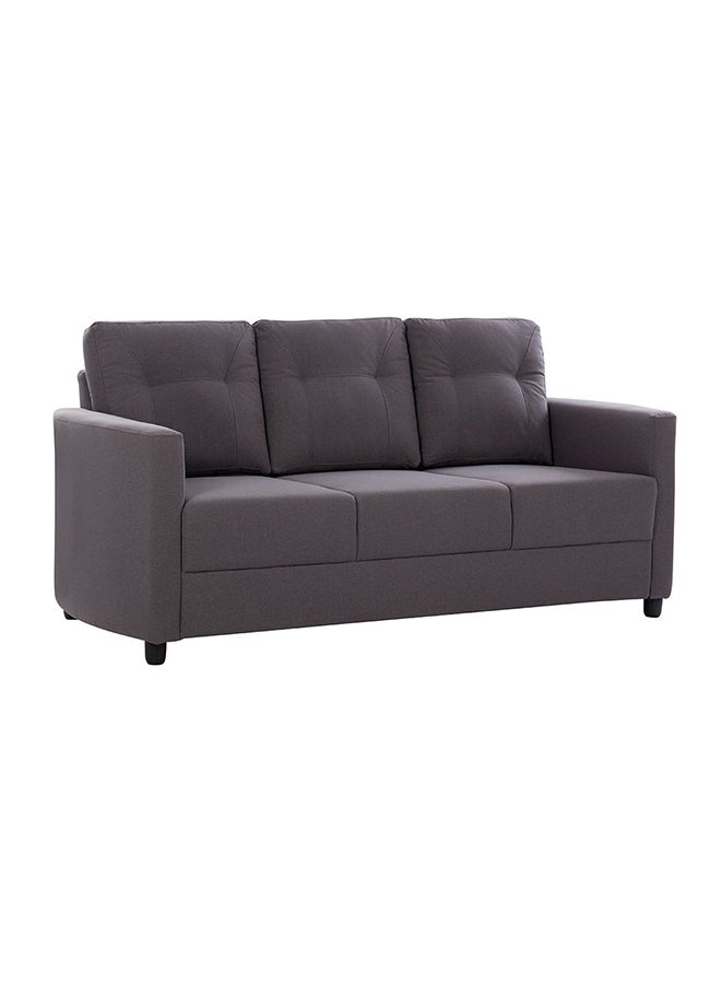 DANUBE HOME Nottingham 3 Seater Fabric Sofa | Modern Design Three Seat Sofas | Comfortable Living Room Furniture L186xW85xH88cm - Dark Slate Grey - Image 1