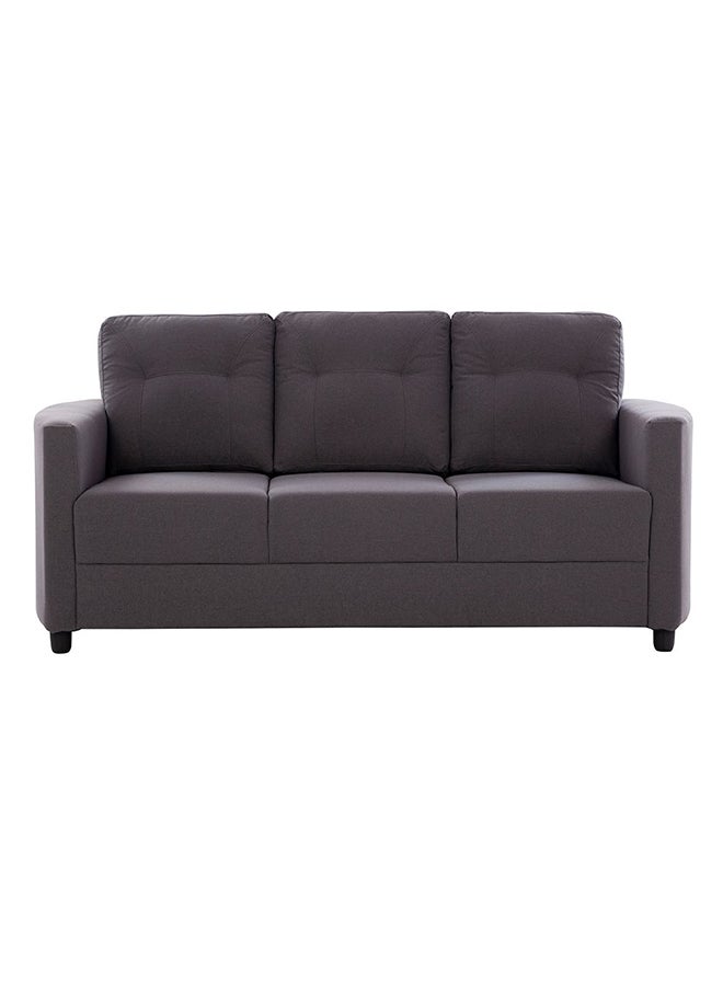 DANUBE HOME Nottingham 3 Seater Fabric Sofa | Modern Design Three Seat Sofas | Comfortable Living Room Furniture L186xW85xH88cm - Dark Slate Grey - Image 2