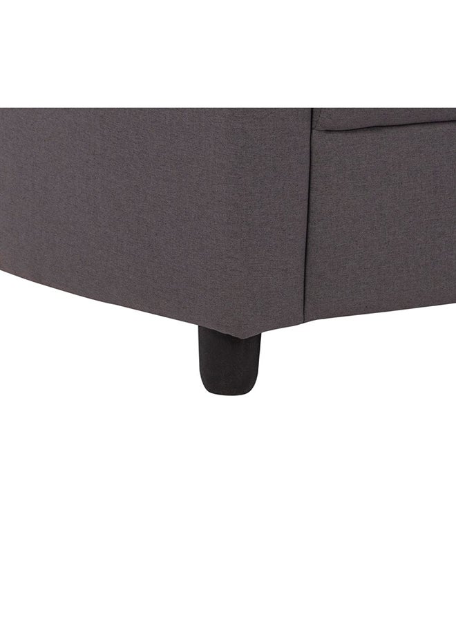 DANUBE HOME Nottingham 3 Seater Fabric Sofa | Modern Design Three Seat Sofas | Comfortable Living Room Furniture L186xW85xH88cm - Dark Slate Grey - Image 4