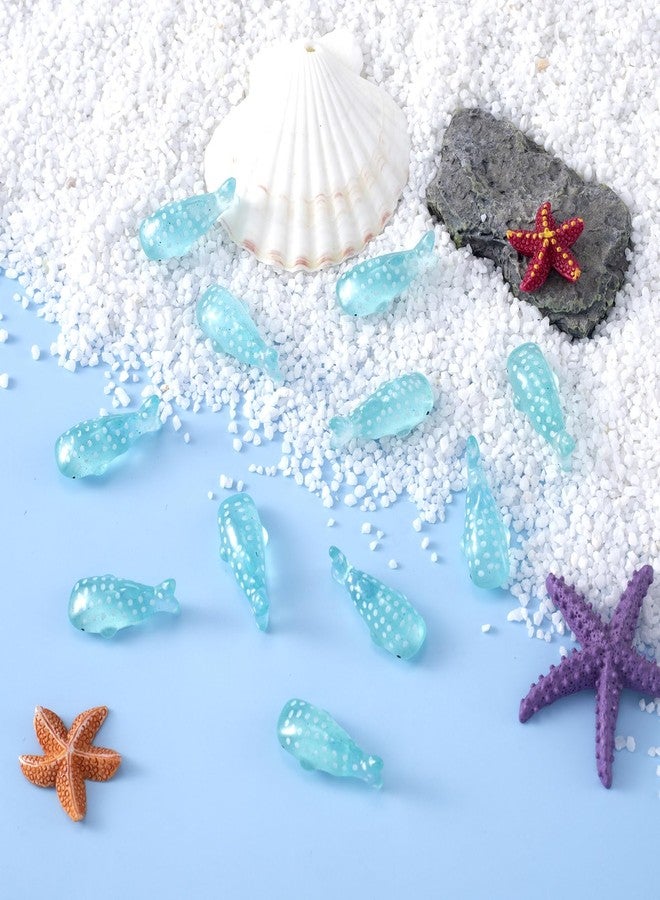 CustomyLife 50Pcs Miniature Whale Figurine, Mini Resin Fake Fish Animal Sculptures, Ocean Spotted Fish Micro Landscape for Fairy Garden Succulent Moss Potted Terrarium DIY Craft-Blue - Image 5