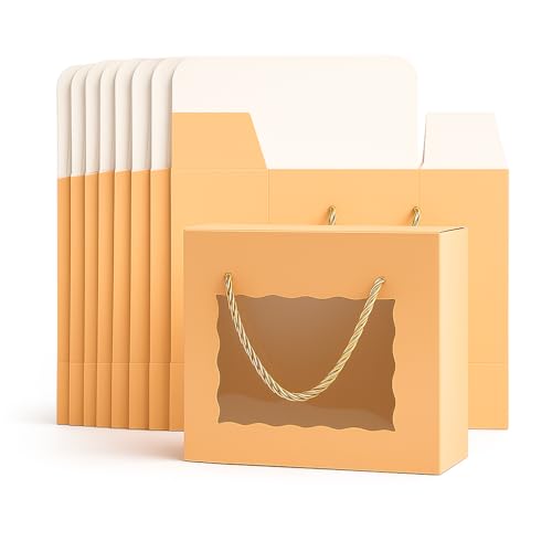 mudrit Hamper Gift Boxes 8x8x4 inches, Gift Bag with Handles, Premium Packaging for Party Favors, Weddings, Birthday, Festive Gifting - Image 3